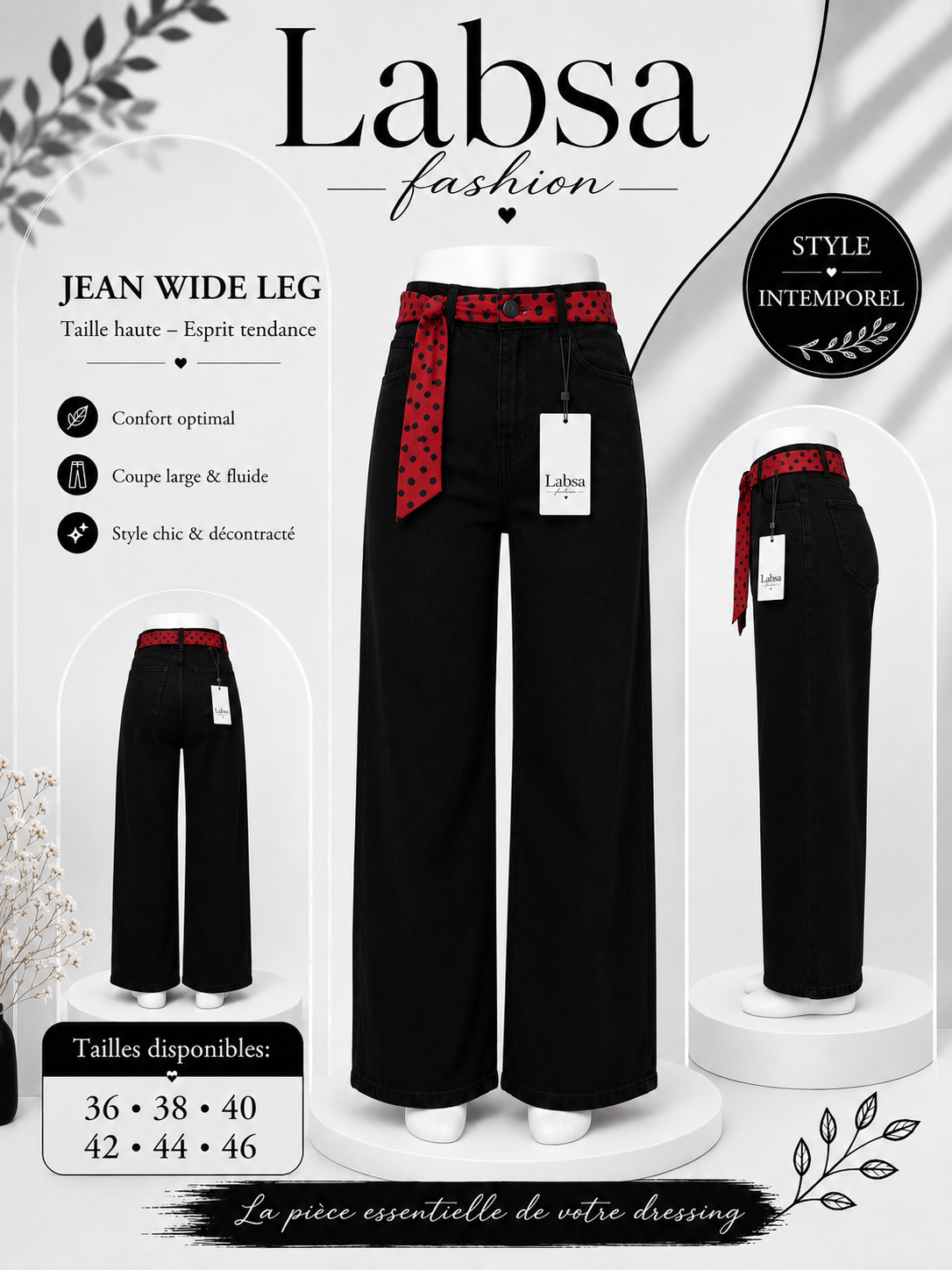 Pantalon Wide Leg
